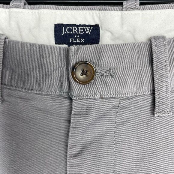 J.CREW Pants Men 29 x 30 Straight Fit Chino Gray Cotton Blend H3186 - Picture 6 of 16